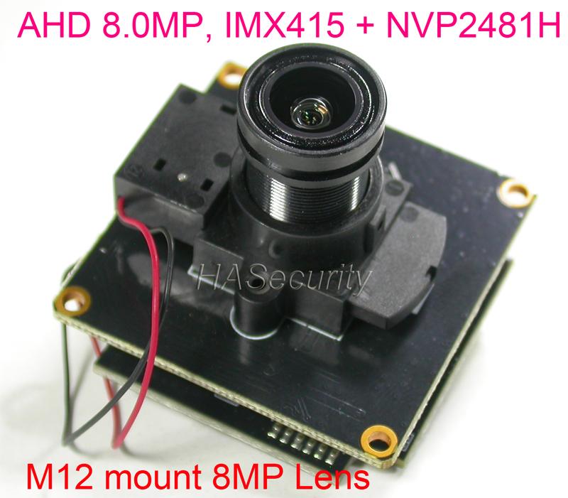 8MP AHD-8.0MP @ 15fps , 1/2.8" Sony IMX415 CMOS image sensor + NVP2481 CCTV camera module PCB board +OSD cable +M12 mount Lens
8MP AHD-8.0MP @ 15fps , 1/2.8" Sony IMX415 CMOS image sensor + NVP2481 CCTV camera module PCB board +OSD cable +M12 mount Lens