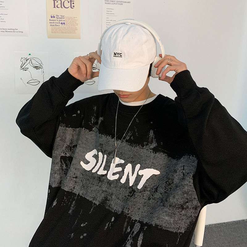 2021 New Spring and Autumn Male Nightgown in Fashion Trend... Wild Loose Students... Graffiti Around the Neck Long Sleeves Clothes... SZNH, Gray light
2021 New Spring and Autumn Male Nightgown in Fashion Trend... Wild Loose Students... Graffiti Around the Neck Long Sleeves Clothes... SZNH, Gray light