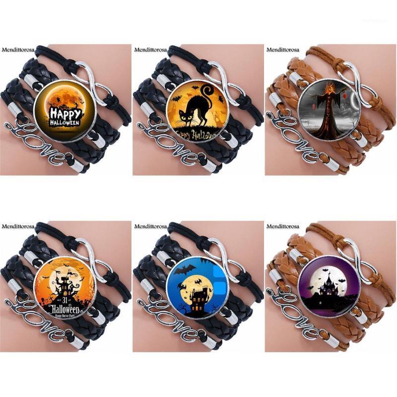For Women Party Gift Halloween Party Brand Multilayer Black/Brown Leather Bracelet Bangle Glass Cabochon Jewelry Bijouterie1
For Women Party Gift Halloween Party Brand Multilayer Black/Brown Leather Bracelet Bangle Glass Cabochon Jewelry Bijouterie1
