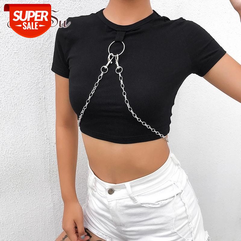 ArtSu Basic Black Harajuku Crop Top T Shirt Ladies Gothic Casual Woman Tshirt Top Chains Short Sleeve Tee Shirt Women ASTS21426 #v33j, White
ArtSu Basic Black Harajuku Crop Top T Shirt Ladies Gothic Casual Woman Tshirt Top Chains Short Sleeve Tee Shirt Women ASTS21426 #v33j, White