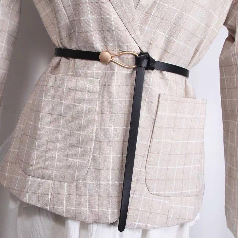 Creative Buckle Belts for Women PU Leather Thin Waist Belt Fashion Camle Black Waistband for Dress Suit
Creative Buckle Belts for Women PU Leather Thin Waist Belt Fashion Camle Black Waistband for Dress Suit