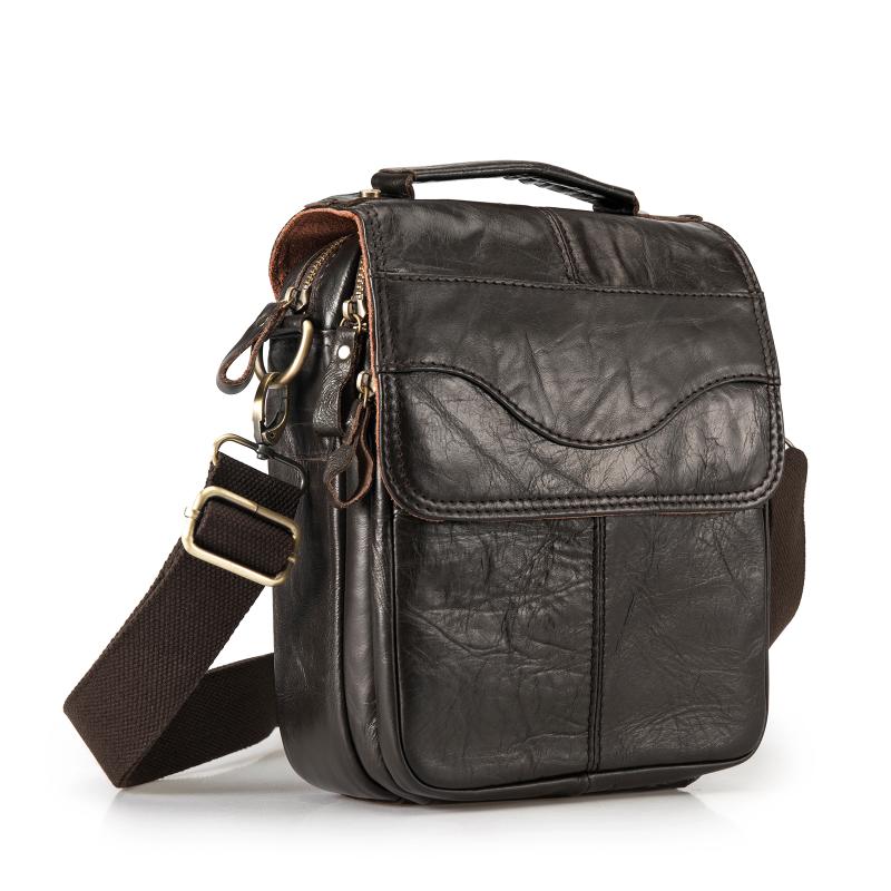 Quality Original Leather Male Casual Shoulder Messenger Bag Cowhide Fashion Cross-body Bag 8" Pad Tote Mochila Satchel, Black
Quality Original Leather Male Casual Shoulder Messenger Bag Cowhide Fashion Cross-body Bag 8" Pad Tote Mochila Satchel, Black