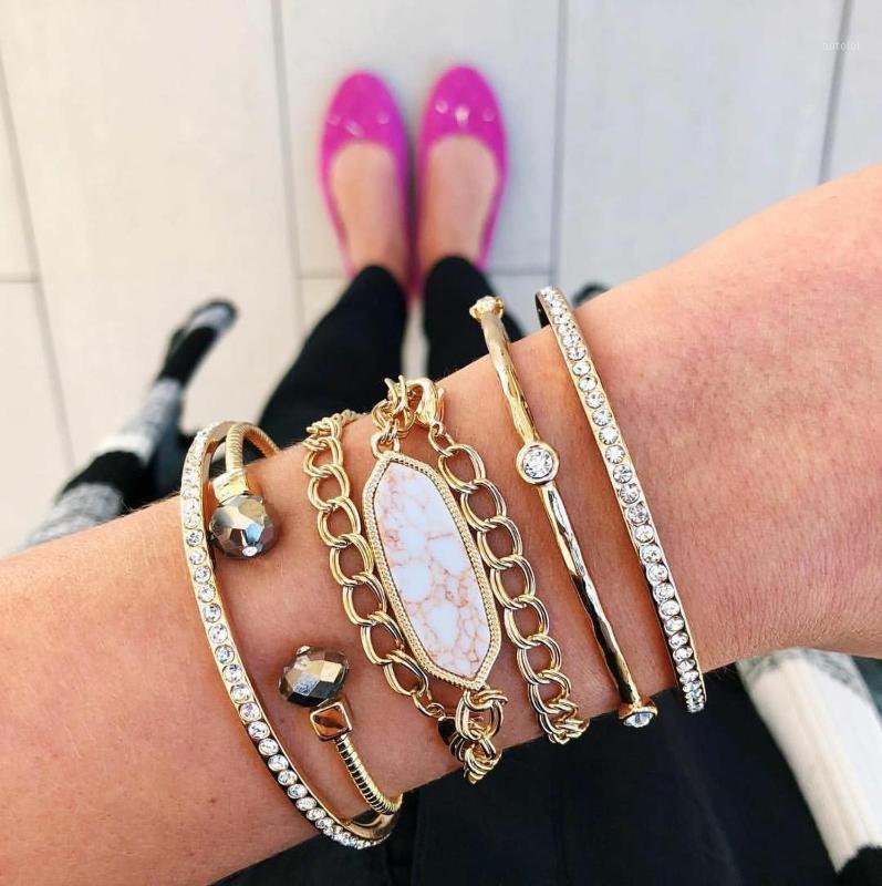 Bohemia Golden Chain Natural Stone Crystal Inlaid Bracelet Set Female Charm Personality Jewelry Accessories Gift Wholesale1
Bohemia Golden Chain Natural Stone Crystal Inlaid Bracelet Set Female Charm Personality Jewelry Accessories Gift Wholesale1