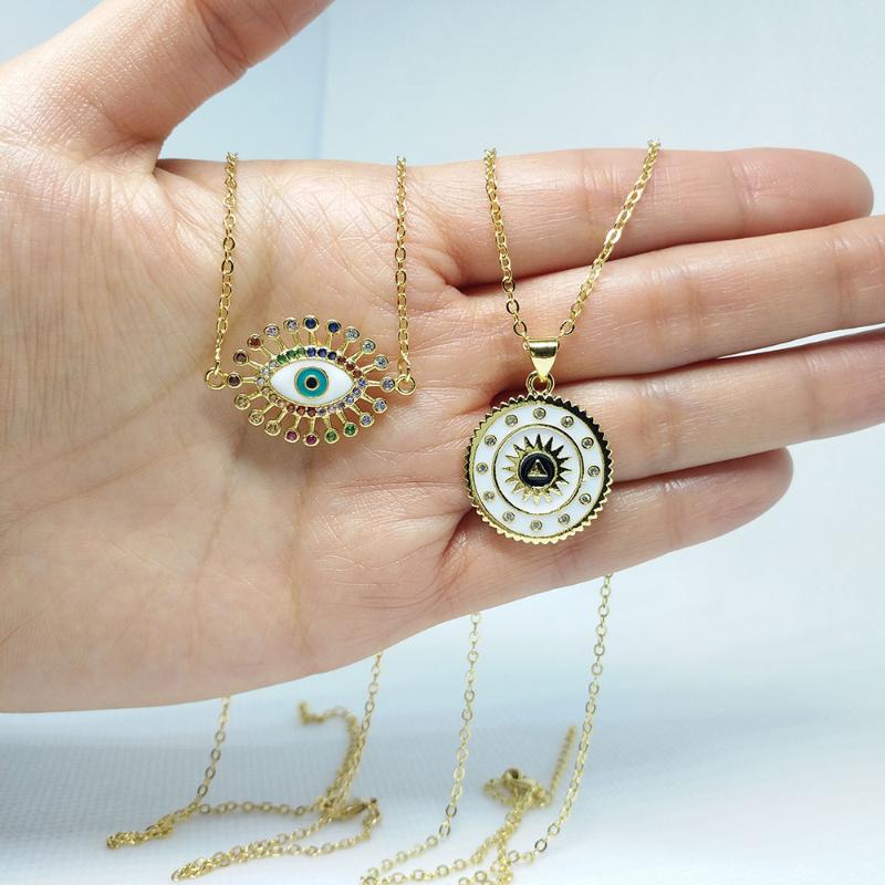 Rainbow Evil Eye Necklace Zircon For Women Turkish Evil Eye Jewelry 24k Gold Rainbow Necklaces Pendants Collar arcoiris drpn-47
Rainbow Evil Eye Necklace Zircon For Women Turkish Evil Eye Jewelry 24k Gold Rainbow Necklaces Pendants Collar arcoiris drpn-47