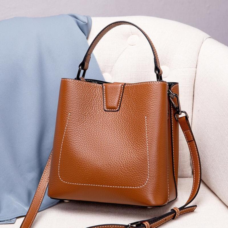 Two Straps Fashion Designer Bucket Shoulder Bag Women Genuine Leather Luxury Handbags High Quality Ladies Tote Crossbody Bags, Black
Two Straps Fashion Designer Bucket Shoulder Bag Women Genuine Leather Luxury Handbags High Quality Ladies Tote Crossbody Bags, Black