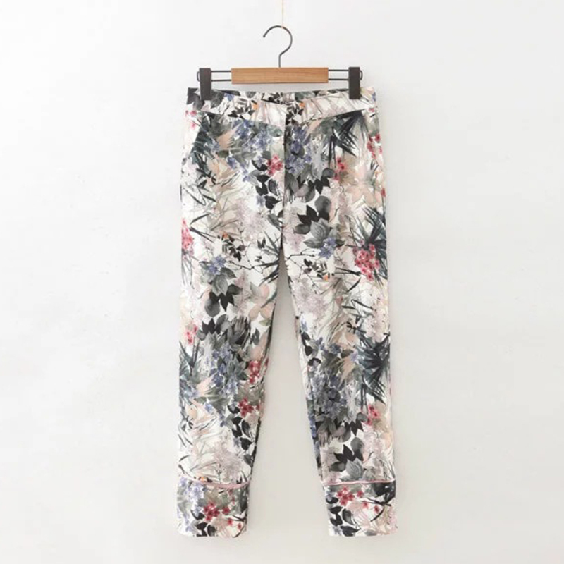 Suit female 2019 summer new fashion women's casual print Slim longsleeved small suit jacket slim trousers twopiece pants suit T200818