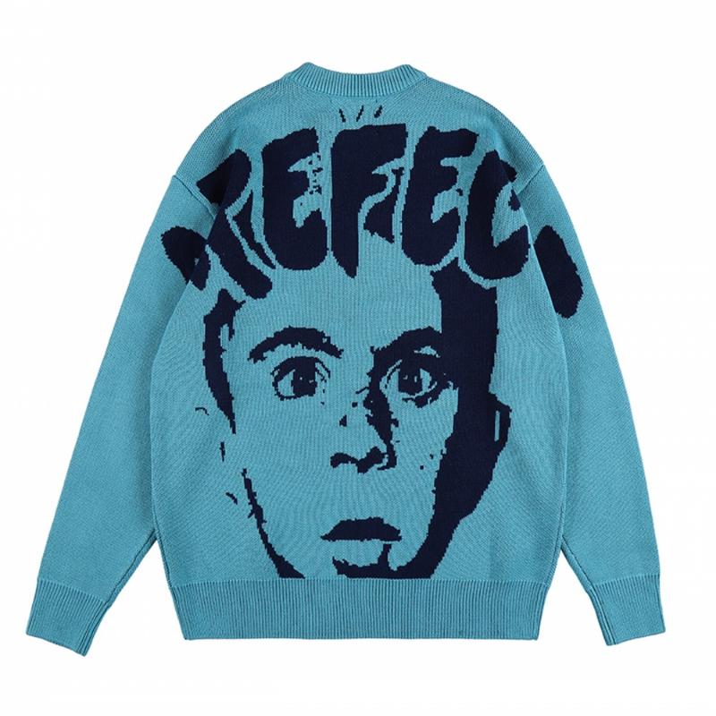 2021 Men Hip Hop Sweater Streetwear Pullover Sweater Autumn Winter Casual Loose Knitted Sweaters Couple Unisex, Blue
2021 Men Hip Hop Sweater Streetwear Pullover Sweater Autumn Winter Casual Loose Knitted Sweaters Couple Unisex, Blue