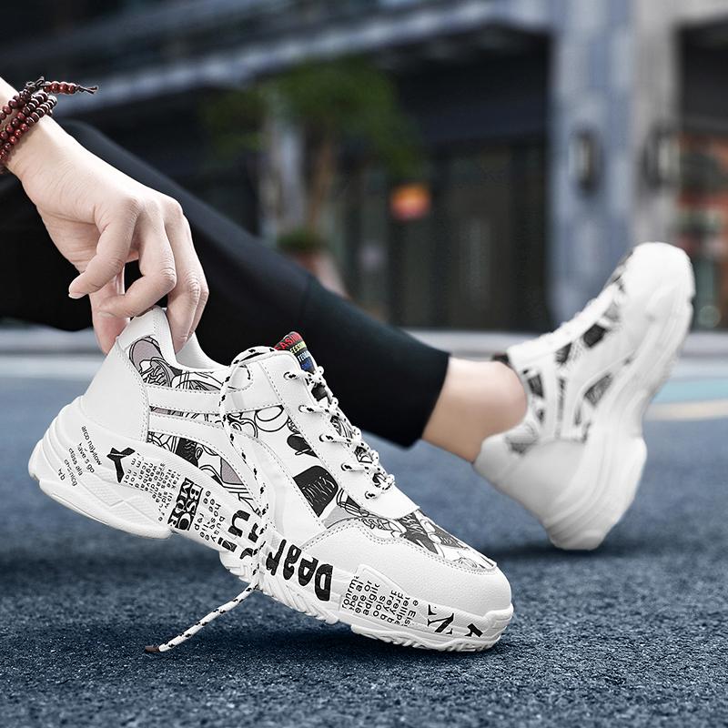 2020 Casual Personality Comfortable Fashion Sneakers for Men Shoes Graffiti Outdoor Leisure Footwear Zapatillas Hombre, White
2020 Casual Personality Comfortable Fashion Sneakers for Men Shoes Graffiti Outdoor Leisure Footwear Zapatillas Hombre, White
