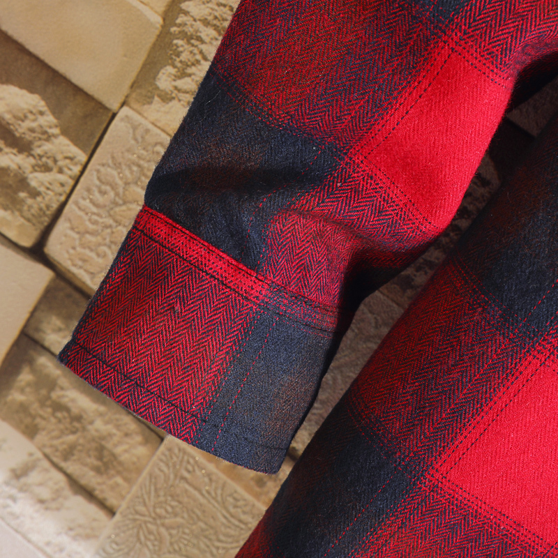 Japan Style Long Sleeve Flannel Plaid Casual Men Shirt 2019 For Spring Autumn Clothes T200224