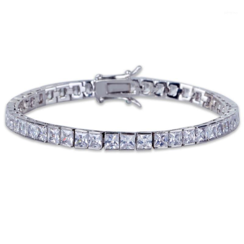 4mm Width Square Tennis Bracelet Zirconia Hiphop Jewelry 1 Row Bling CZ Men/Women Fashion Charm Gold Silver Color Bracelets Gift1
4mm Width Square Tennis Bracelet Zirconia Hiphop Jewelry 1 Row Bling CZ Men/Women Fashion Charm Gold Silver Color Bracelets Gift1