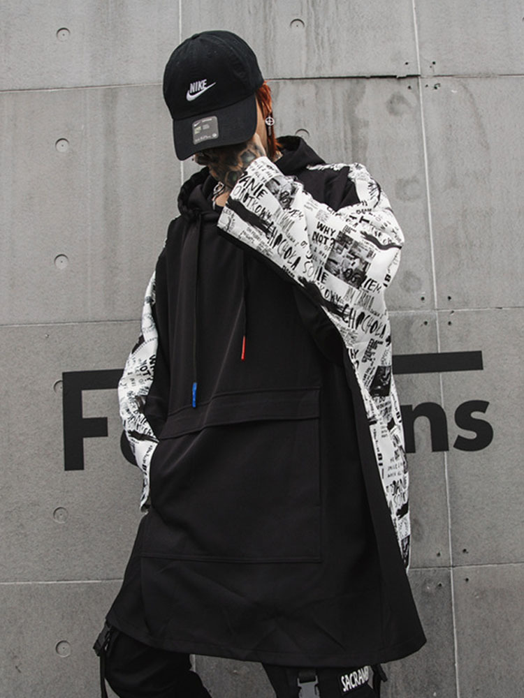 2021 New Men High Street Hip Hop Oversize Loose Long Sleeve Hooded T-shirt Male Splice Tee Shirt Mens Fashion Streetwear Tshirt Mnyc, Black
2021 New Men High Street Hip Hop Oversize Loose Long Sleeve Hooded T-shirt Male Splice Tee Shirt Mens Fashion Streetwear Tshirt Mnyc, Black
