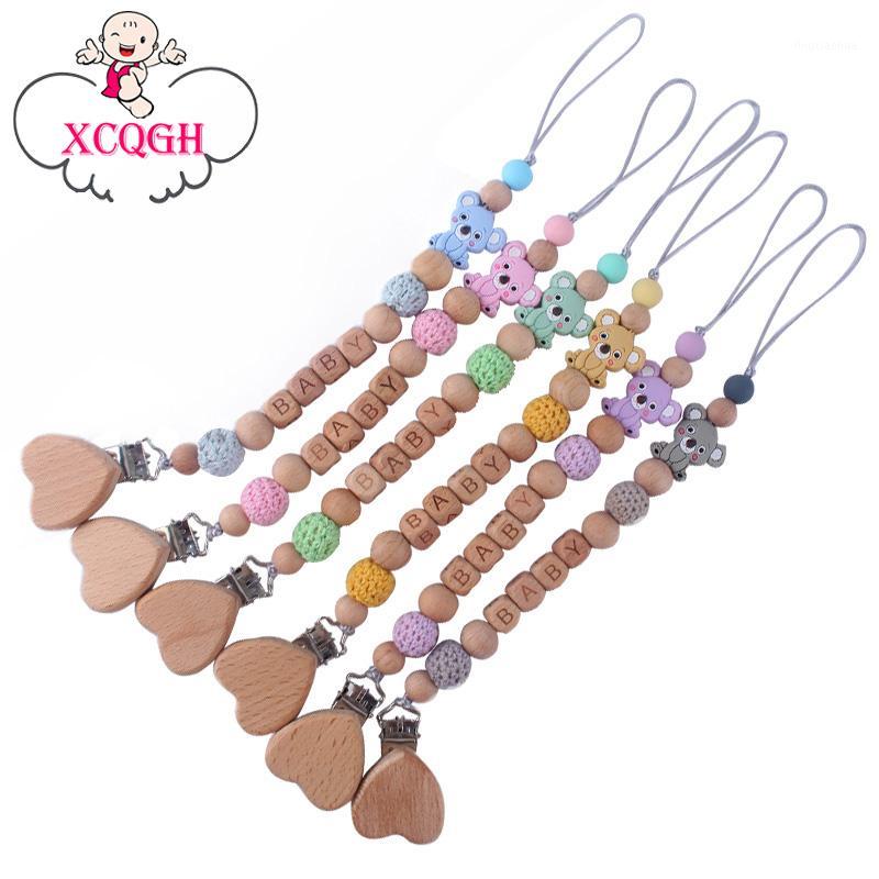 XCQGH Infant Wood Love Clips Wooden Crochet Beads Pacifier Chain Molar Mini Koala Teether Pacifier Chain Clip1
XCQGH Infant Wood Love Clips Wooden Crochet Beads Pacifier Chain Molar Mini Koala Teether Pacifier Chain Clip1