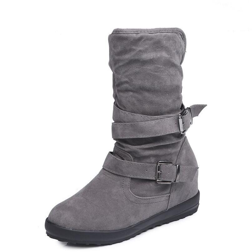 

New Designer Snow Boot for Woman Girl Ankle Knee High Quality Fur Sneakers Trainers Lady Womens Winter Boots Platform Shoes, Grey