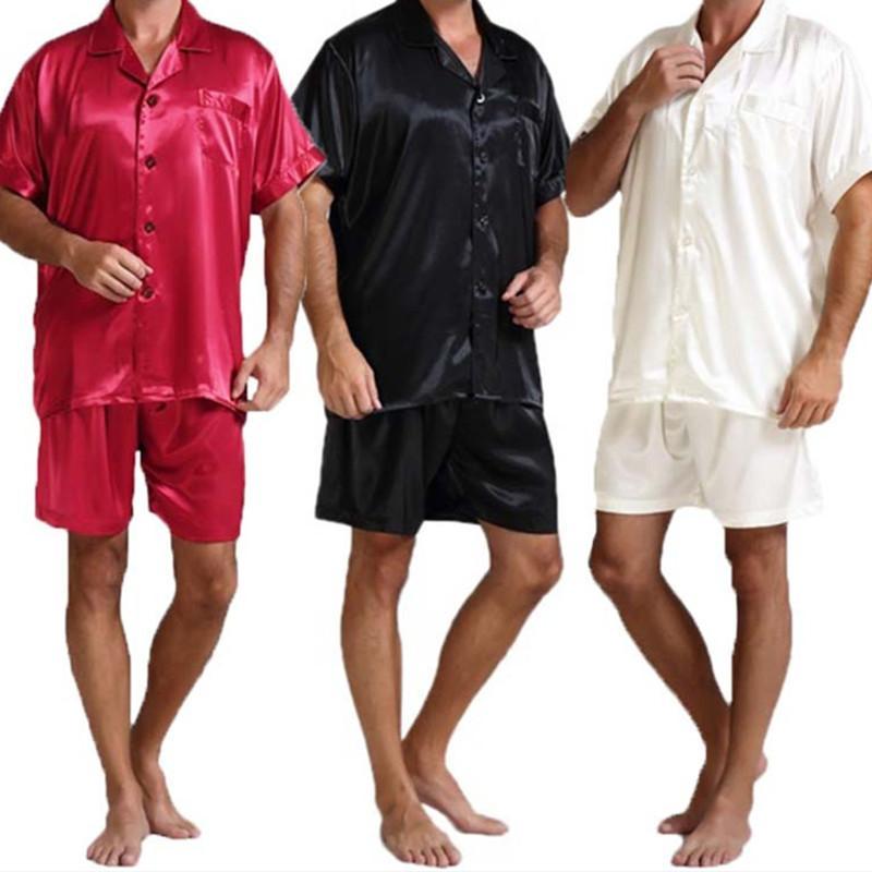 3XL Fashion Men Silk Satin Pajamas Sets Soft Sleepwear Silk Short Sleeve Tops Short Men Pajama Homewear Suits Summer Plus Size1, Black
3XL Fashion Men Silk Satin Pajamas Sets Soft Sleepwear Silk Short Sleeve Tops Short Men Pajama Homewear Suits Summer Plus Size1, Black