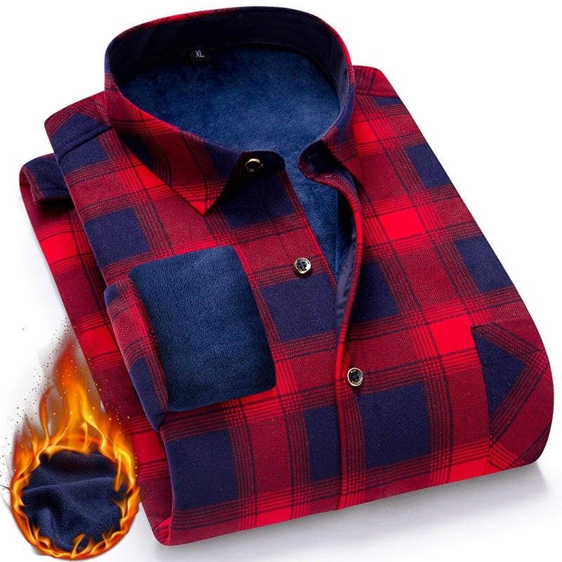 2021 New Warm Plaid Long Sleeve Brand Men's Shirt Cotton Wintter Fashion Casual Sizel-5xl High Quality Comfort Vrha, S71
2021 New Warm Plaid Long Sleeve Brand Men's Shirt Cotton Wintter Fashion Casual Sizel-5xl High Quality Comfort Vrha, S71