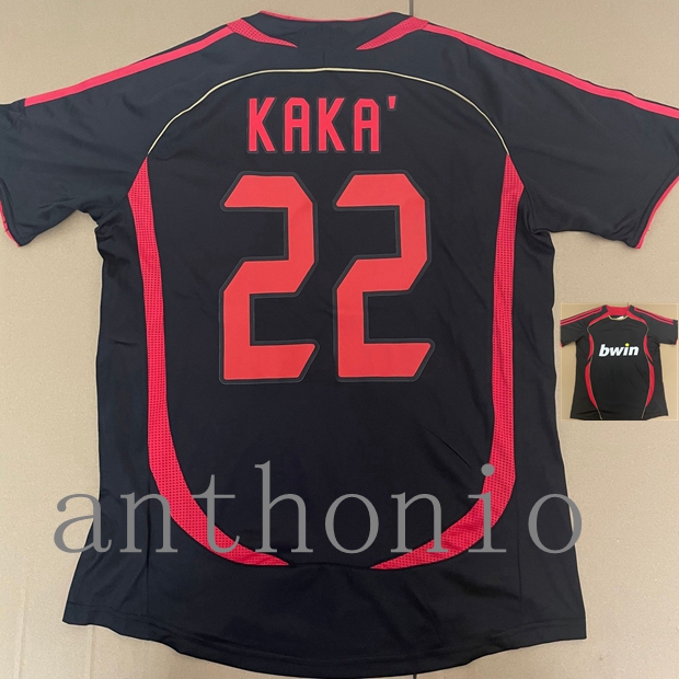 2006/2007 RETRO soccer jerseys VINTAGE CLASSIC KAKA 22 MALDINI 3 INZAGHI 9 CAFU 2 SEEDORF 10 MAILLOT DE FOOT uniform thai quality 3RD BLACK, Black;yellow
2006/2007 RETRO soccer jerseys VINTAGE CLASSIC KAKA 22 MALDINI 3 INZAGHI 9 CAFU 2 SEEDORF 10 MAILLOT DE FOOT uniform thai quality 3RD BLACK, Black;yellow