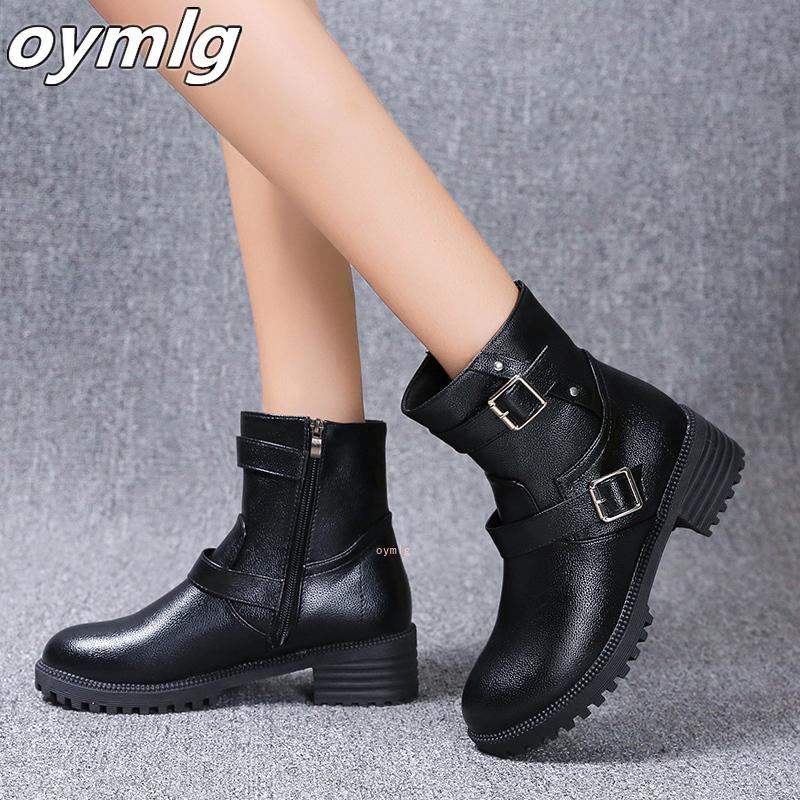 Designer Boot Women 2020 Fashionable PU Leather Boots Brown Round Toe Metal Buckle Side Zipper Middle Heel Cool Women 's Shoes, Black
Designer Boot Women 2020 Fashionable PU Leather Boots Brown Round Toe Metal Buckle Side Zipper Middle Heel Cool Women 's Shoes, Black