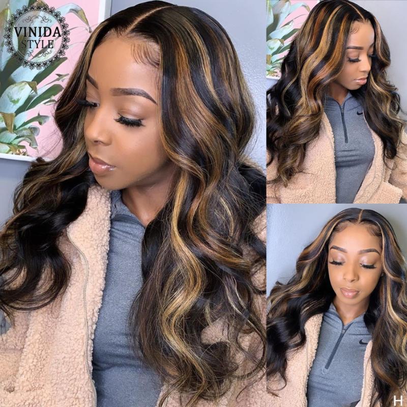 VINIDA STYLE Highlight Wave T-part Lace Front Human Hair Wigs 150% Density Scalp Top Closure Wigs With Baby Hair Non-Remy, T part wig
VINIDA STYLE Highlight Wave T-part Lace Front Human Hair Wigs 150% Density Scalp Top Closure Wigs With Baby Hair Non-Remy, T part wig