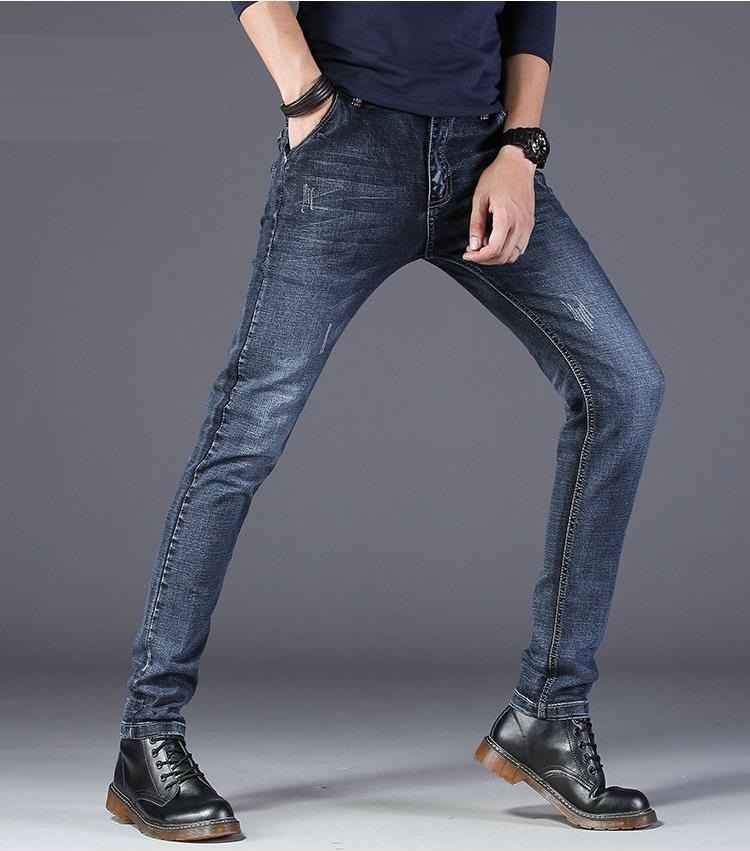 Batmo new arrival high quality casual slim elastic jeans men men's pencil pants skinny jeans men Z002 201123