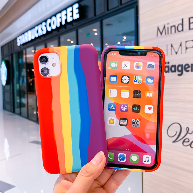 Art Rainbow Liquid Silicone Phone Case for iPhone 12 Mini Gel Rubber Protection Cover for iPhone 11 Pro Max 8 Plus SE 2020, Style 1
Art Rainbow Liquid Silicone Phone Case for iPhone 12 Mini Gel Rubber Protection Cover for iPhone 11 Pro Max 8 Plus SE 2020, Style 1