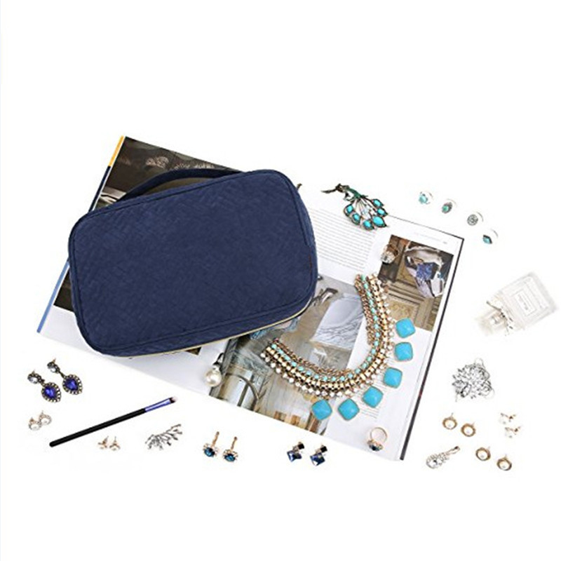 ROMAD Portable Jewelry Packaging Carrying Box Necklace Bracelet Earring Ring Watch Pouch Bag Zipper Display Travel Cases R3 T200602