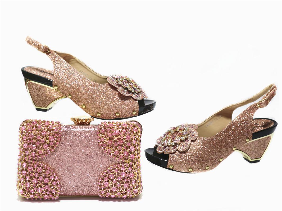 Newest Rose Gold High Heels Women Shoes With Clutch Bag Nice Pumps And Purse Handbag Set GL1030 Height 6cm, As pic
Newest Rose Gold High Heels Women Shoes With Clutch Bag Nice Pumps And Purse Handbag Set GL1030 Height 6cm, As pic