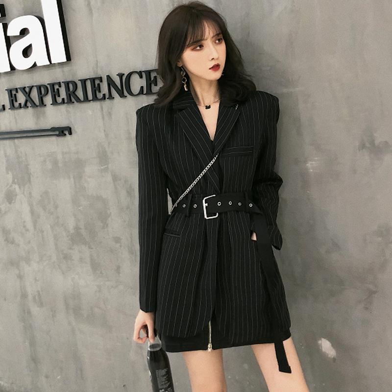 Fashion Office Lady Black Women Jacket Autumn Loose Suit Streetwear Striped Sashes Female Blazer Notched Full Sleeve 2020, Ly1702 striped
Fashion Office Lady Black Women Jacket Autumn Loose Suit Streetwear Striped Sashes Female Blazer Notched Full Sleeve 2020, Ly1702 striped