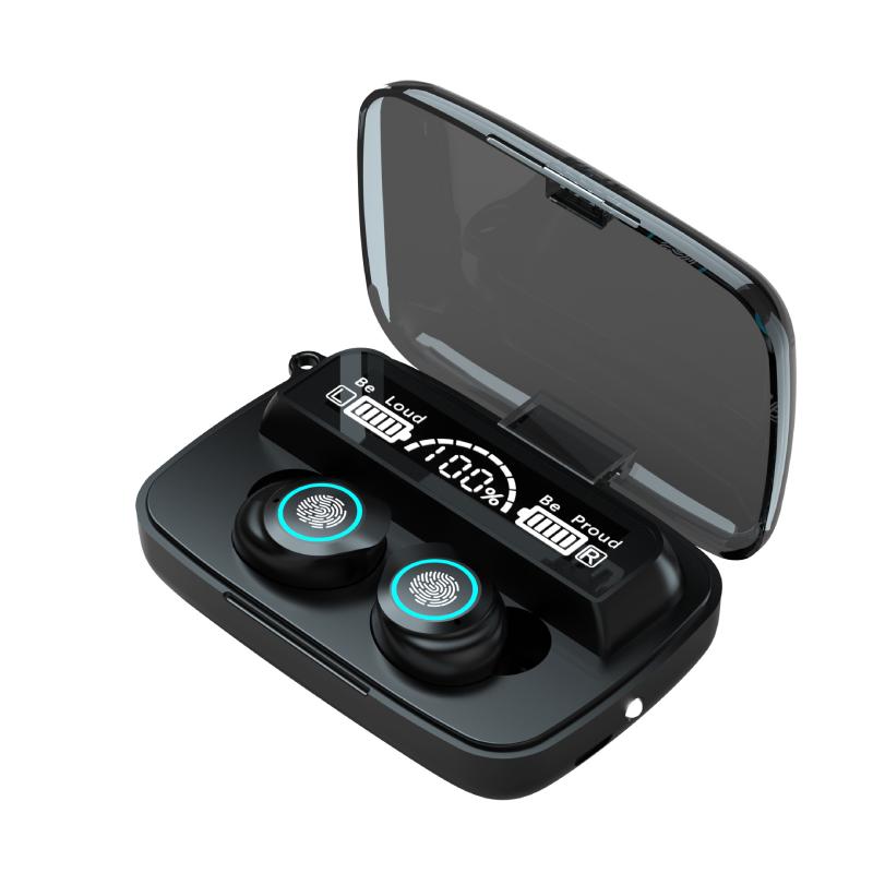 Wireless Earphones True TWS Bluetooth 5.1 Touch Control Sports Headphones Stereo Sound Headset Music Noise Cancellation Headset, Black
Wireless Earphones True TWS Bluetooth 5.1 Touch Control Sports Headphones Stereo Sound Headset Music Noise Cancellation Headset, Black