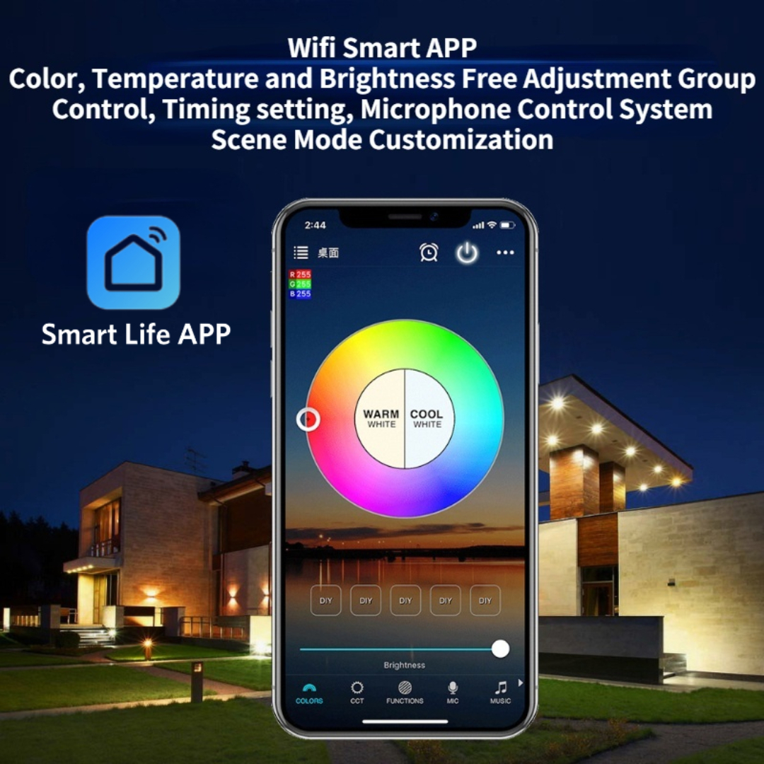 OPPLE RGB Bulbs 3 6 Pcs E26 Wifi 9W RGB Bulbs Bluetooth Lamp America Voltage Smart Home Alexa Voice IOS Android Dimmable Alice Google Siri Light