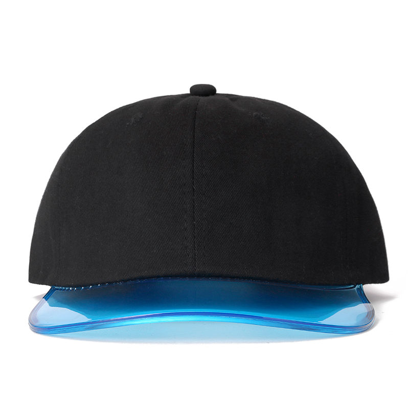 New Colorful Transparent Baseball Cap Women Plastic Visor Hat High Quality Sunshade Cap For Women Adjustable Outdoor Sports Cap LJ201105