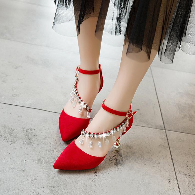 2021 New Spring High Thin Heels Pointed Toe Women Pumps for Dress Women Fashion Buckle Strap String Bead Pumps A00140, Black
2021 New Spring High Thin Heels Pointed Toe Women Pumps for Dress Women Fashion Buckle Strap String Bead Pumps A00140, Black