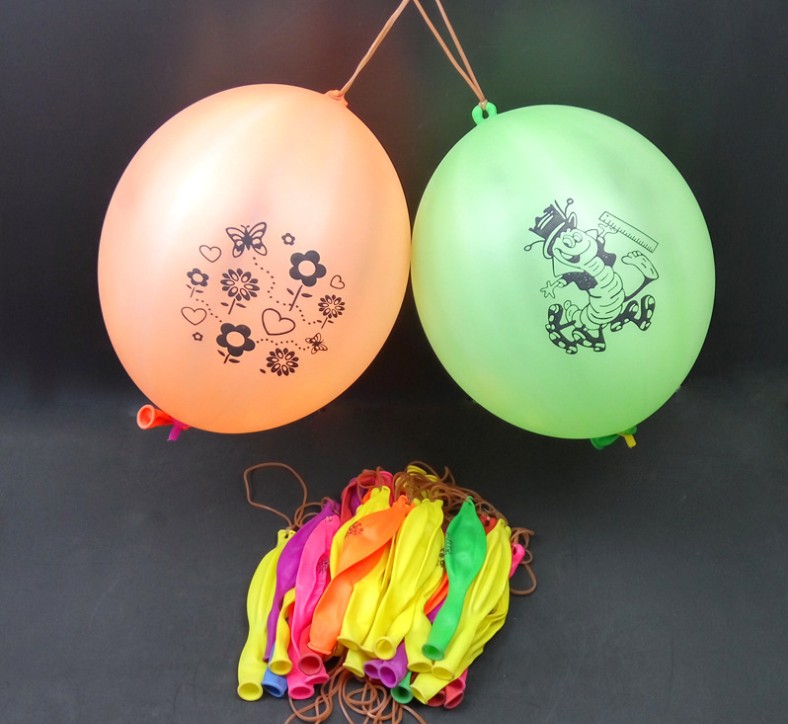 Elastic Punch Balloons Bounce Floating Balloon Christmas Decoration Toys Colorful Latex Punch-Balloons