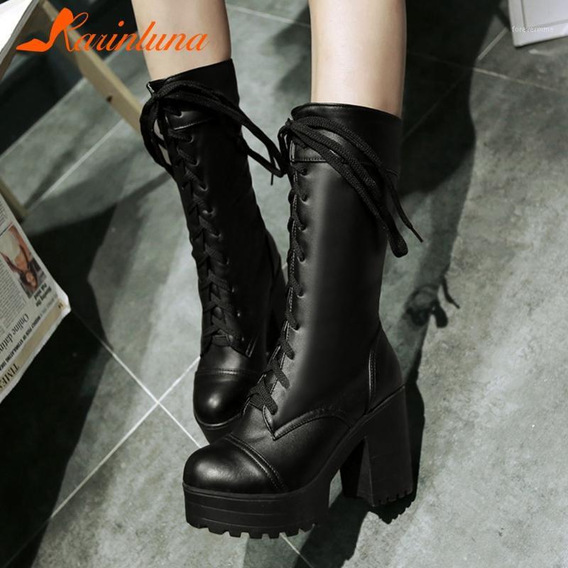 Karin 2020 New Fashion Big Size 43 Platform Mid Calf Boots Woman Shoes Chunky High Heels Lace Up Warm Plush Winter Boots1, Black
Karin 2020 New Fashion Big Size 43 Platform Mid Calf Boots Woman Shoes Chunky High Heels Lace Up Warm Plush Winter Boots1, Black