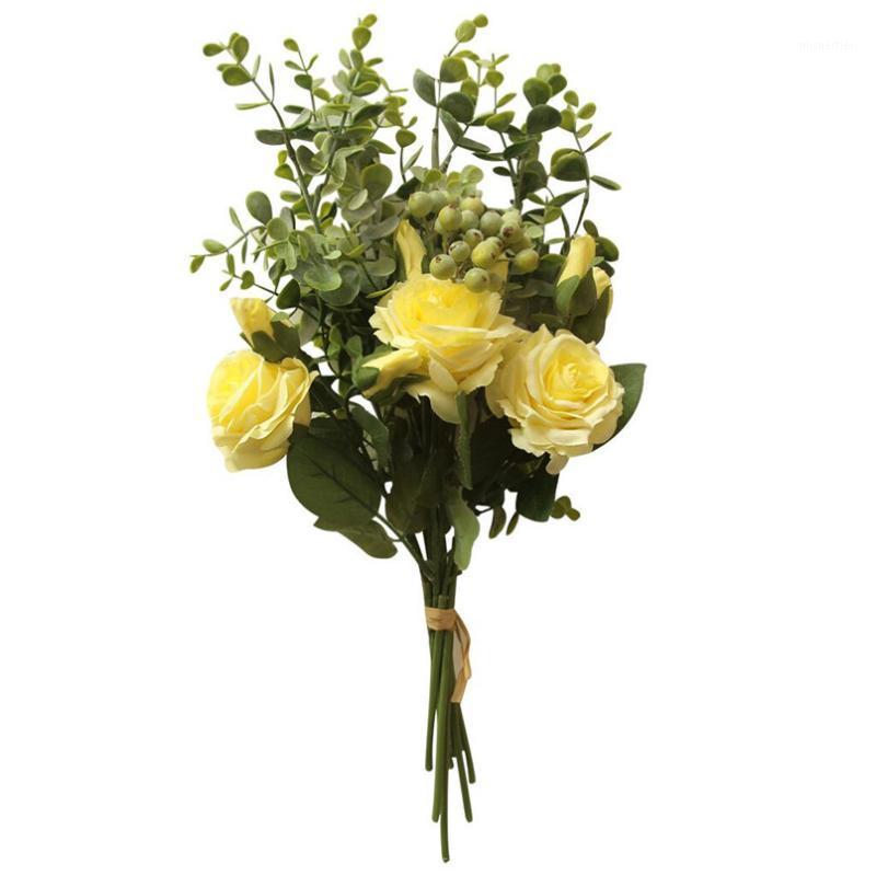 INS style eucalyptus rose bouquet artificial flower Range Rose Hydrangea Flowers Bouquet Bunch Home Wedding Party Gift Decor #4m1, Green
INS style eucalyptus rose bouquet artificial flower Range Rose Hydrangea Flowers Bouquet Bunch Home Wedding Party Gift Decor #4m1, Green