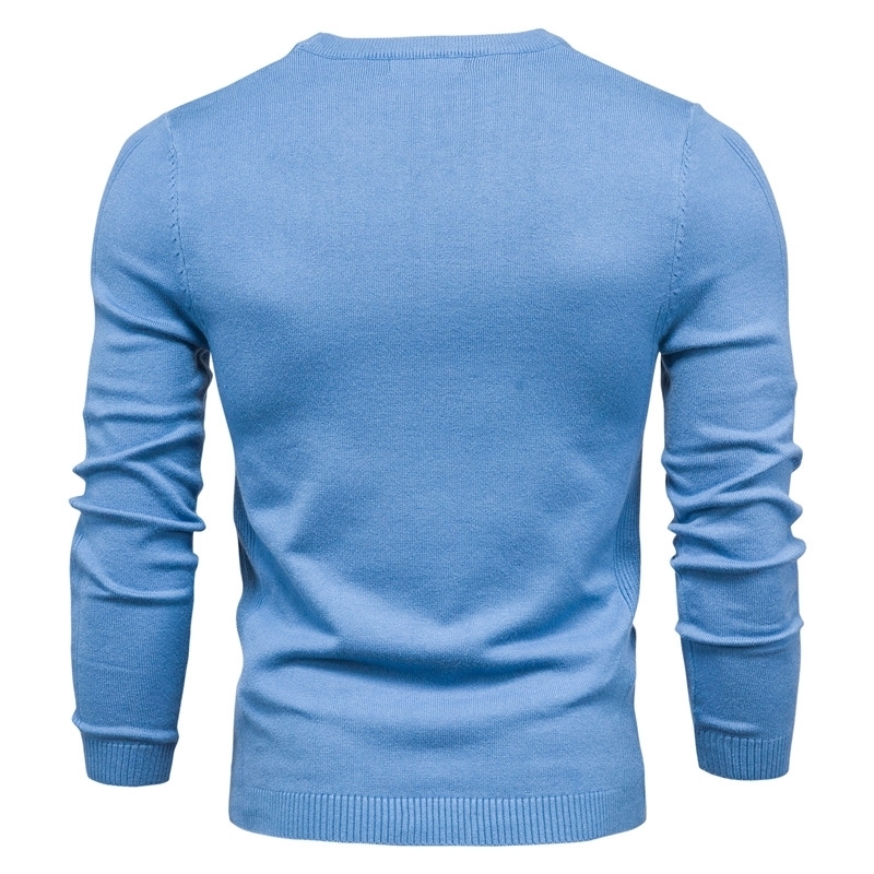 New Winter Thickness Pullover Men O-neck Solid Color Long Sleeve Warm Slim Sweaters Men Men's Sweater Pull Male Clothing 201022