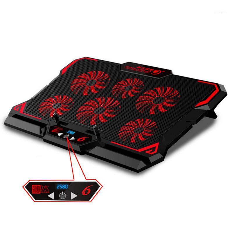 Laptop Cooler Gaming Notebook Cooling Pad 6 Silent Red/Blue LED Fans Powerful Air Flow Portable Adjustable Laptop Stand1
Laptop Cooler Gaming Notebook Cooling Pad 6 Silent Red/Blue LED Fans Powerful Air Flow Portable Adjustable Laptop Stand1