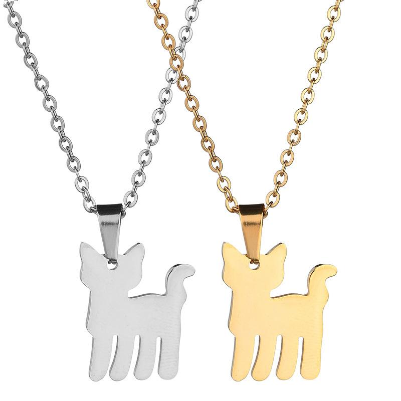 Fashion Cat Stainless Steel Pendant Necklace Cute Kitty Link Chain Necklace for Pet Lucky Jewelry for Women Gift
Fashion Cat Stainless Steel Pendant Necklace Cute Kitty Link Chain Necklace for Pet Lucky Jewelry for Women Gift