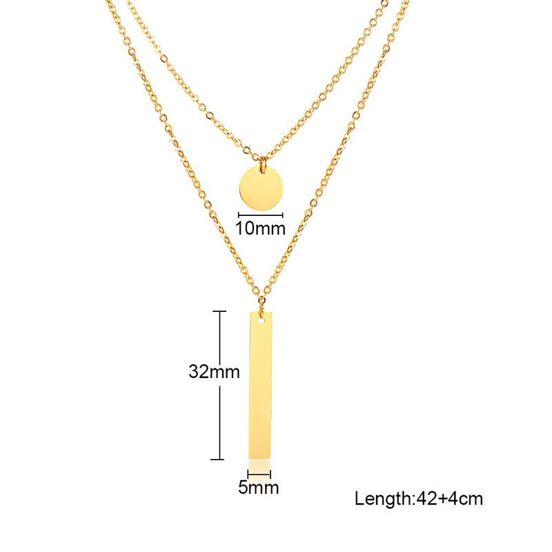 chain necklaces pendants stainless steel small round Double layered necklace Gold Ladies Accessories
chain necklaces pendants stainless steel small round Double layered necklace Gold Ladies Accessories