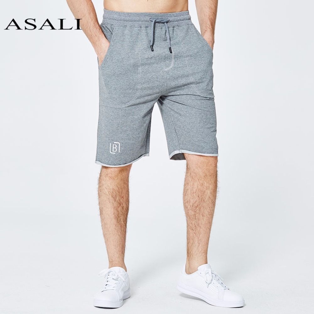 ASALI Men Casual Shorts Summer Cotton Sweatpants Gyms Male Sportswear Jogger Fitness Bodybuilding Workout Man Fashion Shorts T200512
