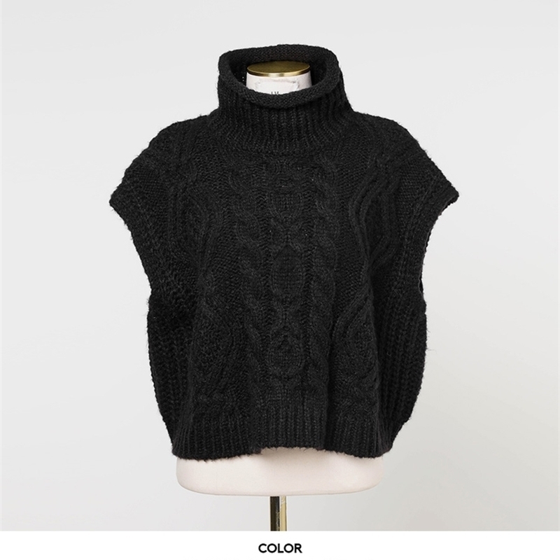 New loose sleeveless sweater spring autumn Women vest sweaters knitting vest joker knitted vest wool oversize Girls Pullover 201109