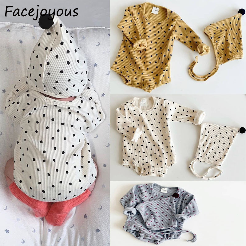 2021 New Ribbed Clothing Romper Polka Dot Clothes Newborn Long Sleeve Boys Jumpsuit Baby Girl Rompers Kids Onesie Costume Tmvy, White
2021 New Ribbed Clothing Romper Polka Dot Clothes Newborn Long Sleeve Boys Jumpsuit Baby Girl Rompers Kids Onesie Costume Tmvy, White