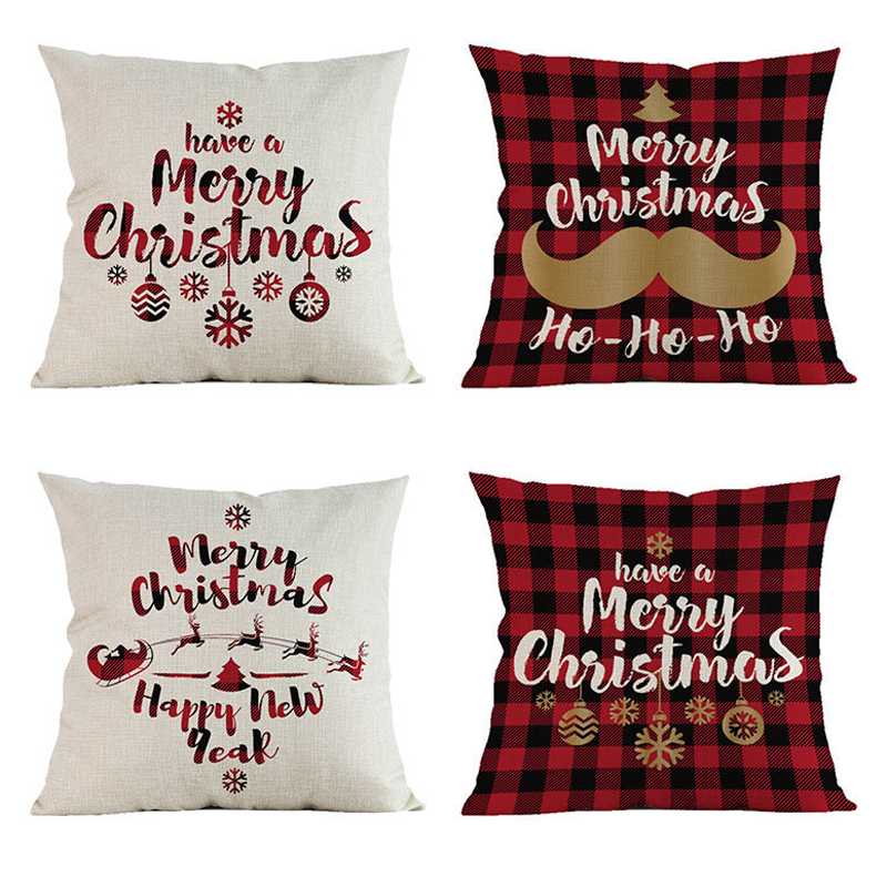 Christmas Pillow Cover Living room Decorative Pillows Christmas Cushion Cover Couch Plaid Pillow Chair Cushion 45X45cm, As picture
Christmas Pillow Cover Living room Decorative Pillows Christmas Cushion Cover Couch Plaid Pillow Chair Cushion 45X45cm, As picture