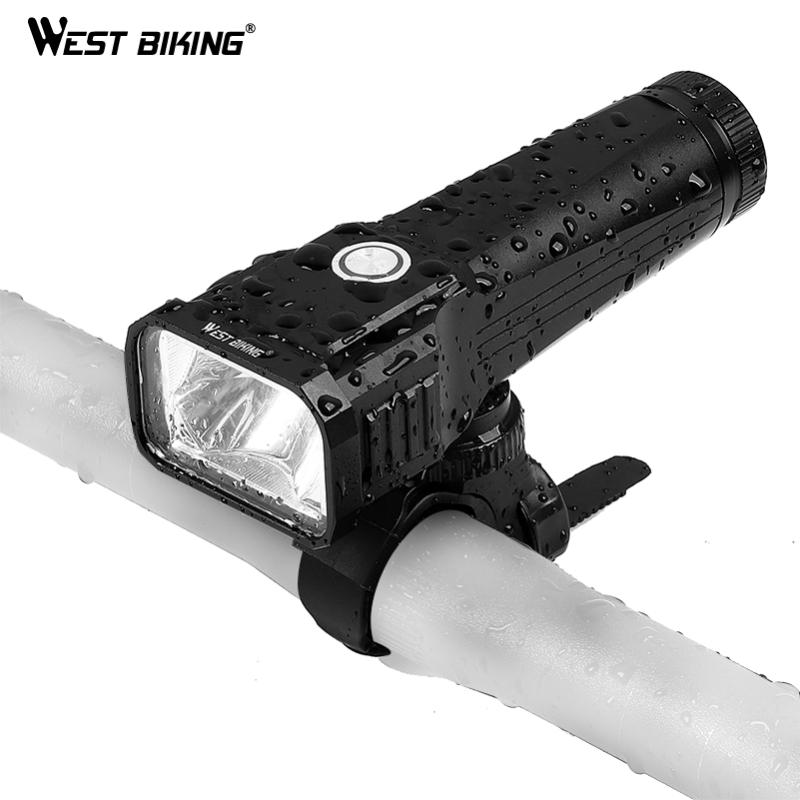 WEST BIKING USB Rechargeable Bicycle Light T6 LED Front Light Built-in Battery Torch Cycling Headlight MTB Bike
WEST BIKING USB Rechargeable Bicycle Light T6 LED Front Light Built-in Battery Torch Cycling Headlight MTB Bike