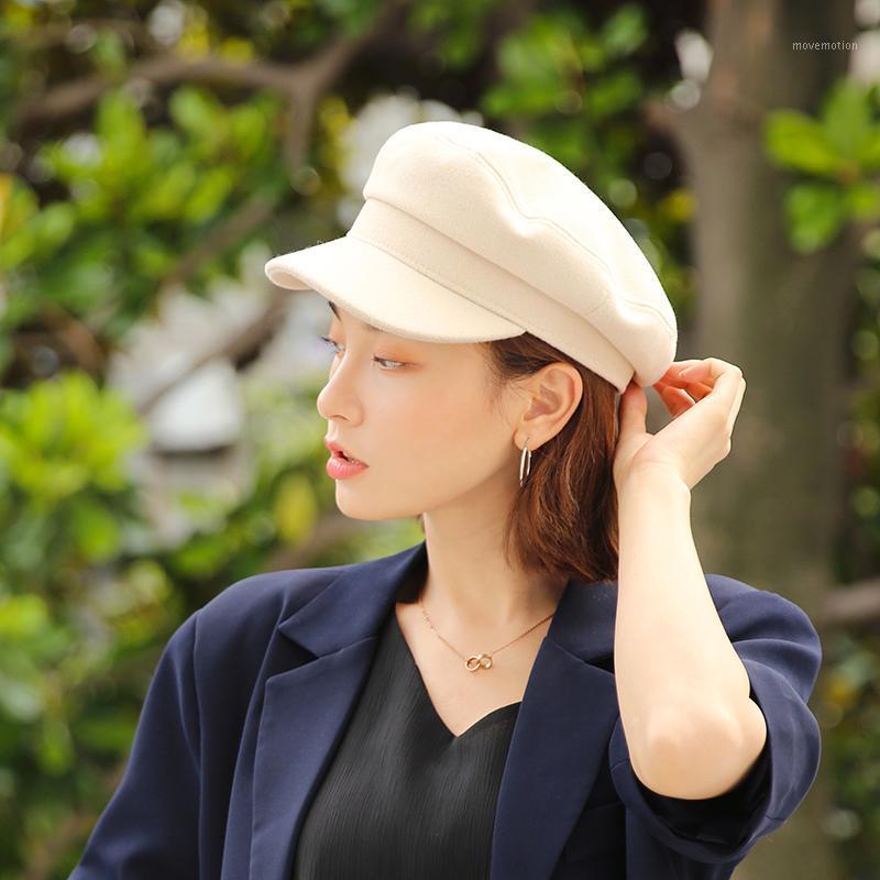 H3569 Women Beret Hat Fall Winter Warm Wool Navy Cap Female British Retro Korean Student Casual Simple Pure Color Painter Hats1, Black
H3569 Women Beret Hat Fall Winter Warm Wool Navy Cap Female British Retro Korean Student Casual Simple Pure Color Painter Hats1, Black