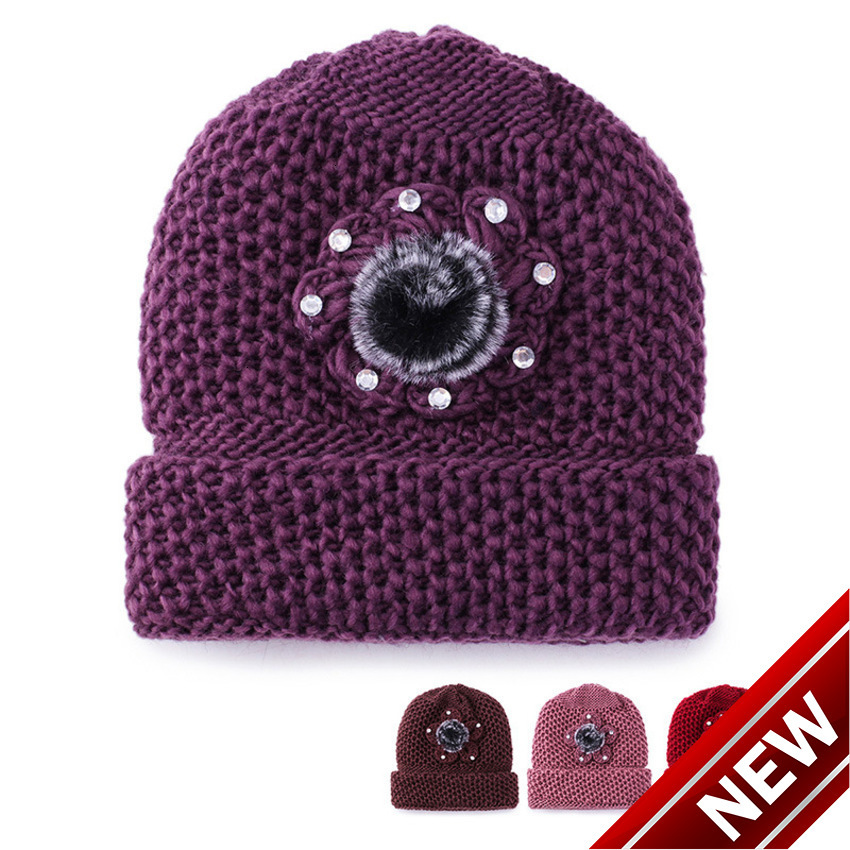 Woolen Female Winter Versatile Warm Knitting Lady's Head Cap Middle Aged and Old Cotton Thickened Plush Grandmother's Hat XT7K, Red
Woolen Female Winter Versatile Warm Knitting Lady's Head Cap Middle Aged and Old Cotton Thickened Plush Grandmother's Hat XT7K, Red