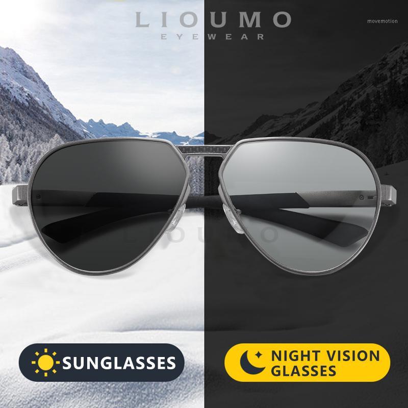 LIOUMO New Aluminum Magnesium Photochromic Polarized Sunglasses Men Chameleon Driving Glasses Women Anti-Glare UV400 zonnebril1
LIOUMO New Aluminum Magnesium Photochromic Polarized Sunglasses Men Chameleon Driving Glasses Women Anti-Glare UV400 zonnebril1