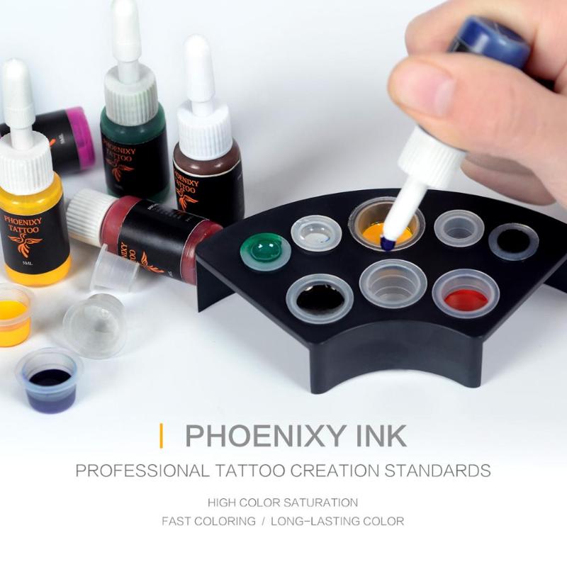 Tattoo Guns Kits Kit 1 Rotary Machine Set LCD Power Supply 20 Colors Inks Needles Accessories Permanent Makeup Body Art