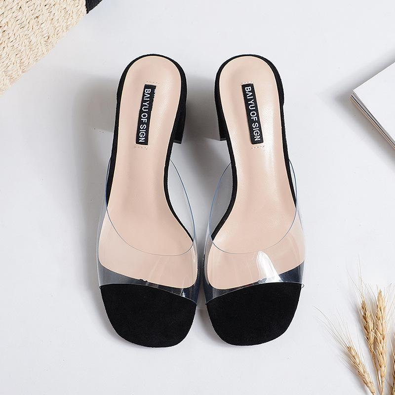 Clear Slides Heel Slippers Summer Slippers Woman Shoes Luxury Ladies Women Fashion Sandals Slides Chaussures Femme1, Black
Clear Slides Heel Slippers Summer Slippers Woman Shoes Luxury Ladies Women Fashion Sandals Slides Chaussures Femme1, Black