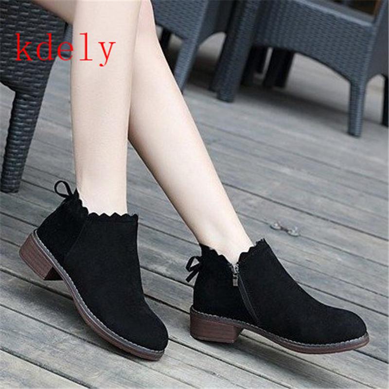 Size 35-40 2020 New Ankle Women's Boots Autumn Butterfly Knot Solid Shoes Woman Low Heels Sexy Ladies Comfortable Wild Boot, With picture
Size 35-40 2020 New Ankle Women's Boots Autumn Butterfly Knot Solid Shoes Woman Low Heels Sexy Ladies Comfortable Wild Boot, With picture