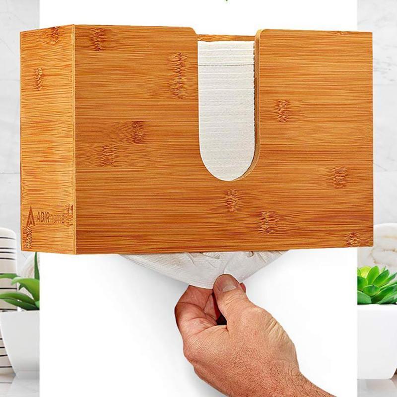 Wall Mount Self Adhesive Tissue Box Napkin Holder Bathroom Kitchen Bamboo Napkin Tissue Paper Dispenser Garbage Bag Container1
Wall Mount Self Adhesive Tissue Box Napkin Holder Bathroom Kitchen Bamboo Napkin Tissue Paper Dispenser Garbage Bag Container1